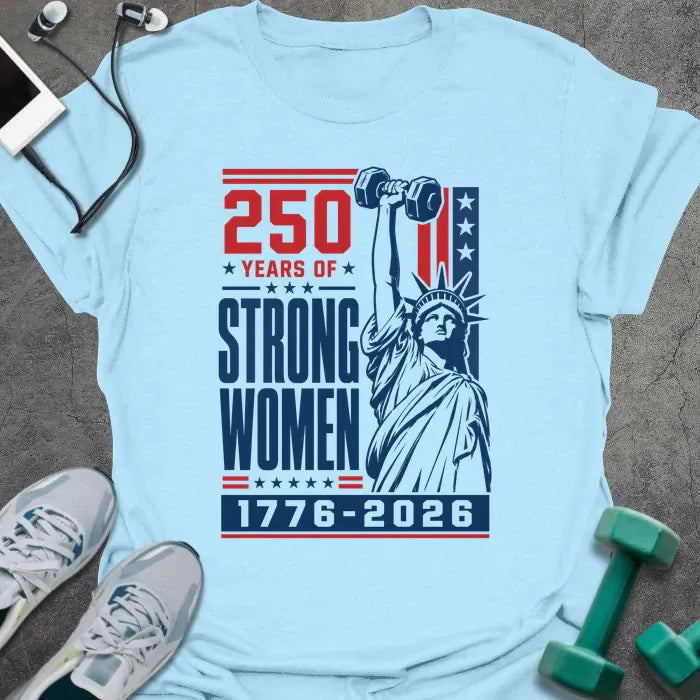 T-Shirt Light Blue / S Liberty Poster T-Shirt