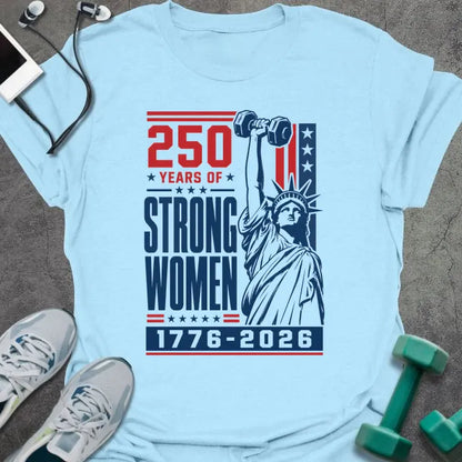 T-Shirt Light Blue / S Liberty Poster T-Shirt