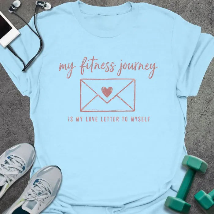 T-Shirt Light Blue / S Love Letter T-Shirt
