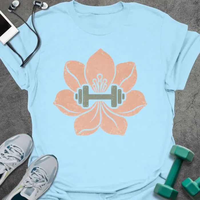 T-Shirt Light Blue / S Magnolia Dumbbell T-Shirt