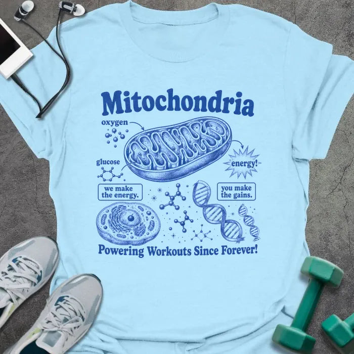 T-Shirt Light Blue / S Mitochondria Gains T-Shirt