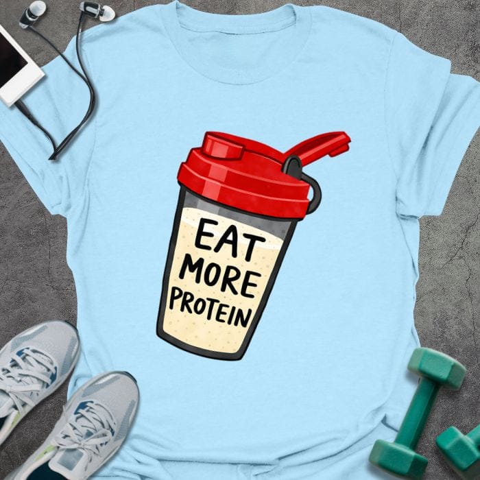 T-Shirt Light Blue / S More Protein T-Shirt