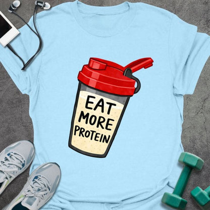 T-Shirt Light Blue / S More Protein T-Shirt