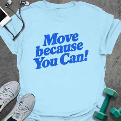 T-Shirt Light Blue / S Move Retro T-Shirt