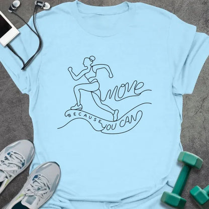 T-Shirt Light Blue / S Move Runner