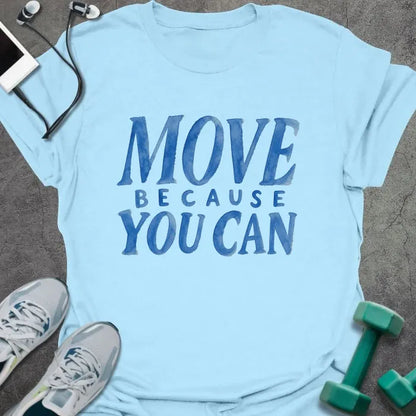 T-Shirt Light Blue / S Move Watercolor