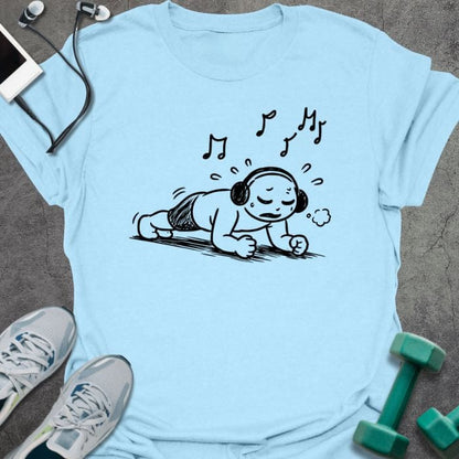 T-Shirt Light Blue / S Music Plank T-Shirt