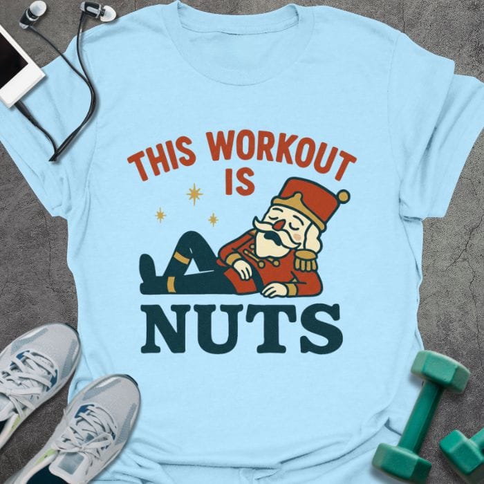 T-Shirt Light Blue / S Nut Workout T-Shirt