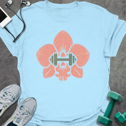 T-Shirt Light Blue / S Orchid Dumbbell T-Shirt