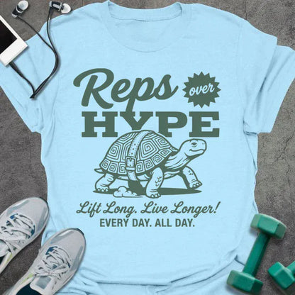 T-Shirt Light Blue / S Over Hype T-Shirt