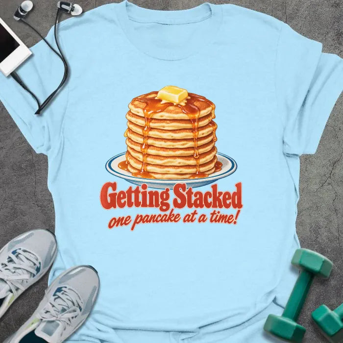 T-Shirt Light Blue / S Pancake Stacked T-Shirt