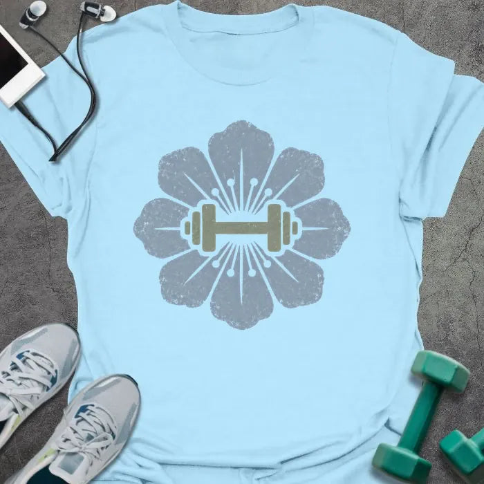 T-Shirt Light Blue / S Periwinkle Dumbbell T-Shirt