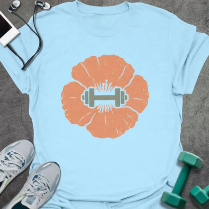T-Shirt Light Blue / S Poppy Dumbbell T-Shirt