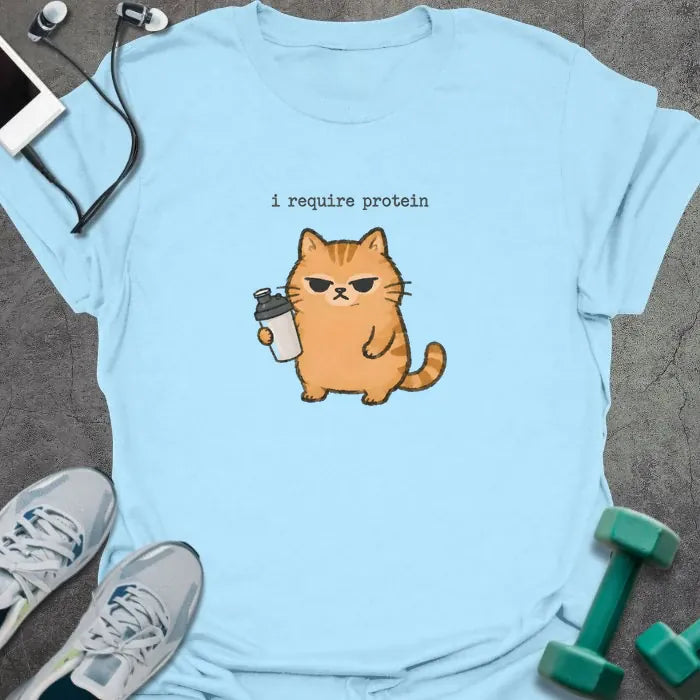 T-Shirt Light Blue / S Require Protein T-Shirt
