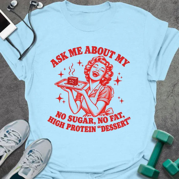 T-Shirt Light Blue / S Sad Brownie T-Shirt