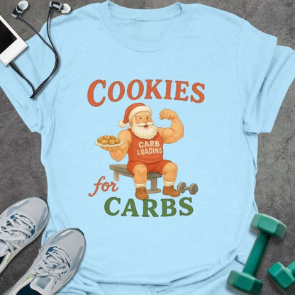 T-Shirt Light Blue / S Santa Cookies T-Shirt