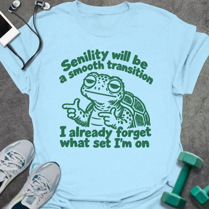 T-Shirt Light Blue / S Senile Frog T-Shirt