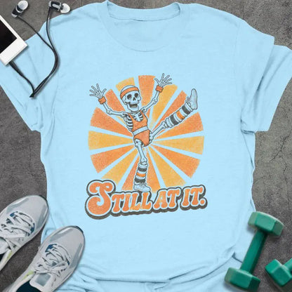 T-Shirt Light Blue / S Skeleton Dancing T-Shirt