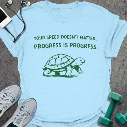 T-Shirt Light Blue / S Speed Doesn't T-Shirt