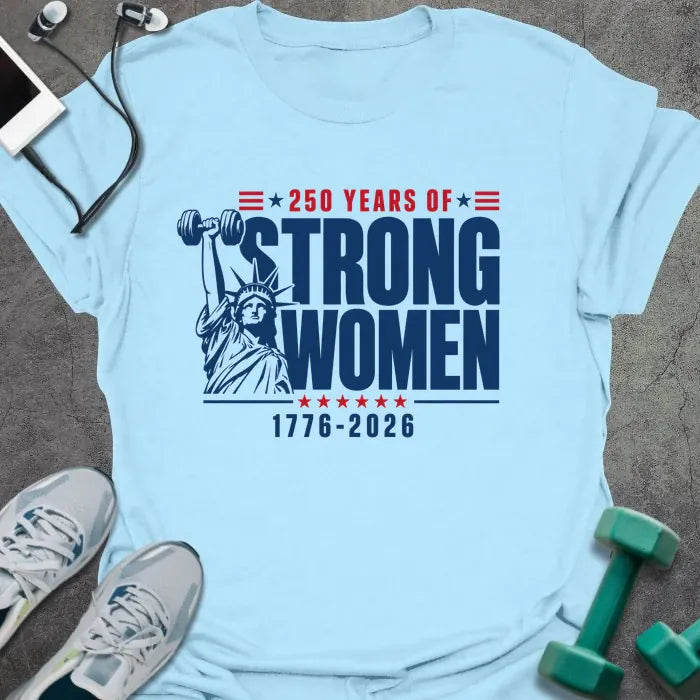 T-Shirt Light Blue / S Strong Women T-Shirt