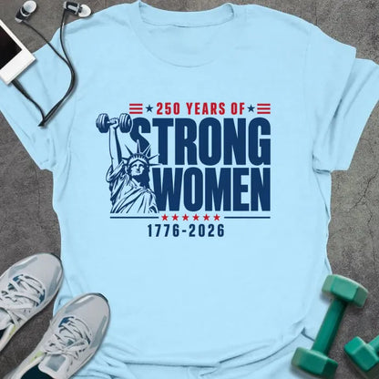 T-Shirt Light Blue / S Strong Women T-Shirt