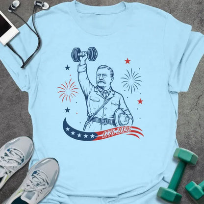 T-Shirt Light Blue / S Teddy Celebrates T-Shirt