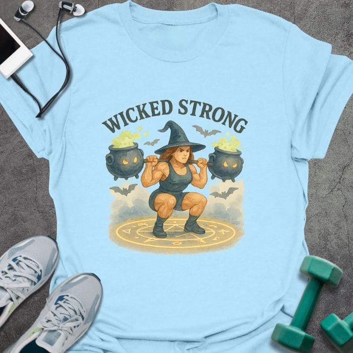 T-Shirt Light Blue / S Wicked Strong T-Shirt