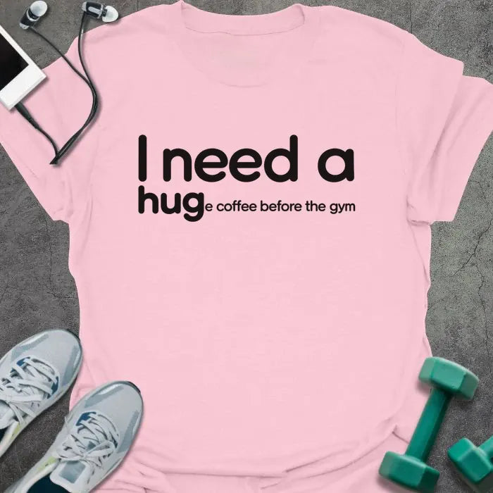 T-Shirt Light Pink / M Hug Coffee T-Shirt