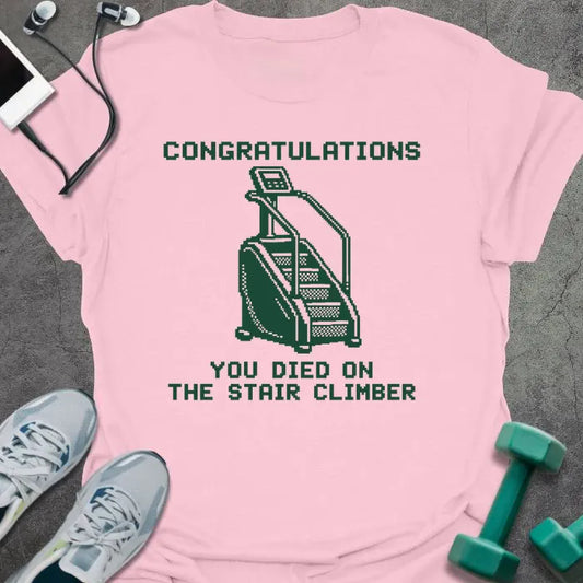 T-Shirt Light Pink / M Stair Climber T-Shirt