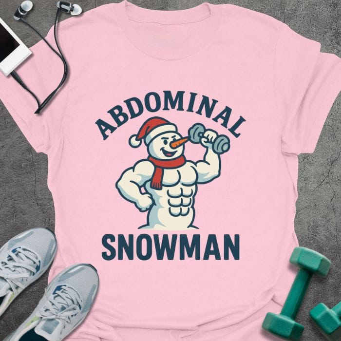 T-Shirt Light Pink / S Ab Snowman T-Shirt