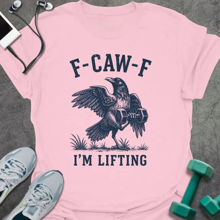 T-Shirt Light Pink / S Caw Lifting