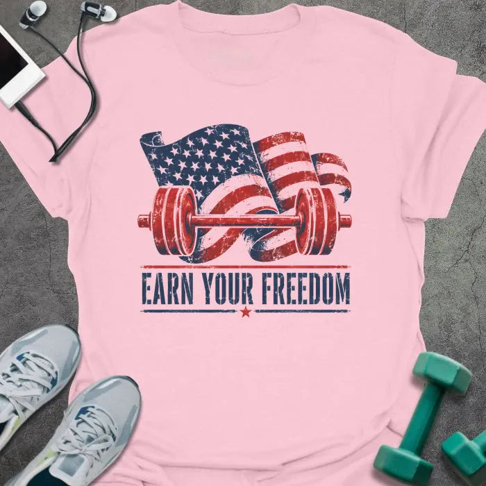 T-Shirt Light Pink / S Earn Freedom T-Shirt