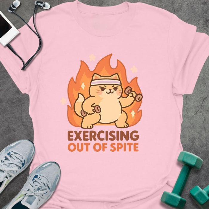 T-Shirt Light Pink / S Exercising T-Shirt