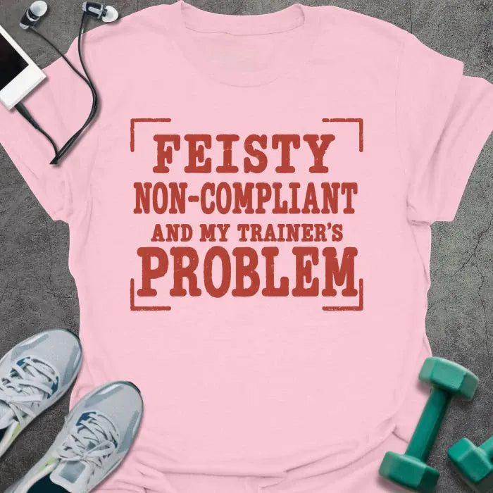 T-Shirt Light Pink / S Feisty Noncompliant T-Shirt