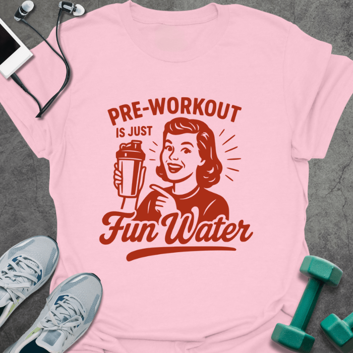 T-Shirt Light Pink / S Fun Water T-Shirt