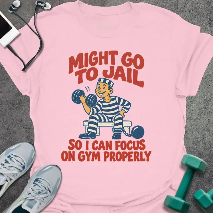 T-Shirt Light Pink / S Go Jail T-Shirt