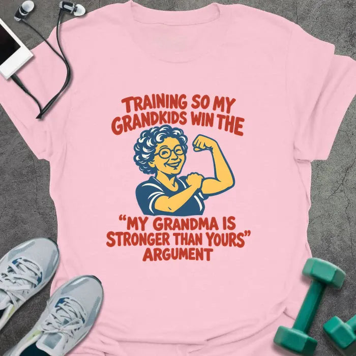 T-Shirt Light Pink / S Grandma Stronger T-Shirt