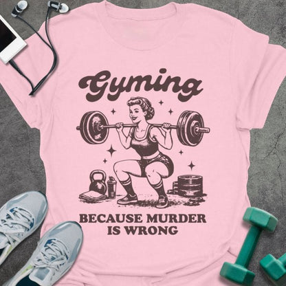 T-Shirt Light Pink / S Gymming T-Shirt