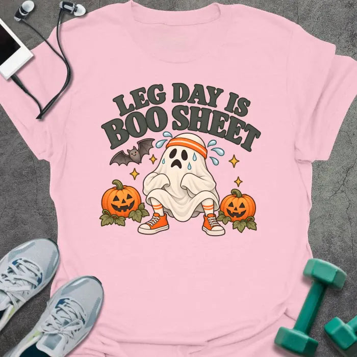 T-Shirt Light Pink / S Leg Day Boo T-Shirt