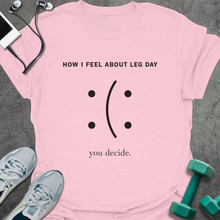 T-Shirt Light Pink / S Legday Face T-Shirt