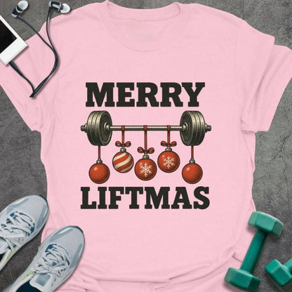 T-Shirt Light Pink / S Merry Liftmas T-Shirt