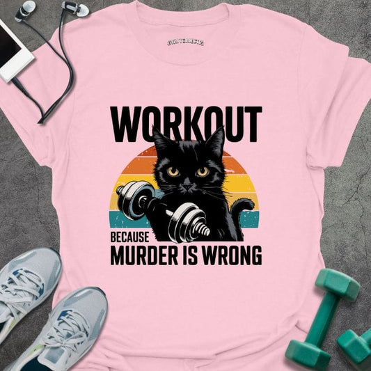 T-Shirt Light Pink / S Murder is Wrong T-Shirt