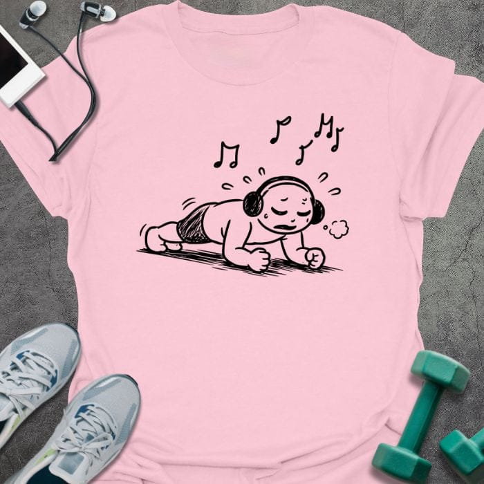 T-Shirt Light Pink / S Music Plank T-Shirt