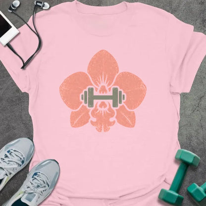T-Shirt Light Pink / S Orchid Dumbbell T-Shirt
