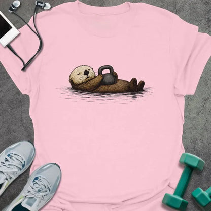 T-Shirt Light Pink / S Otter Kettlebell T-Shirt