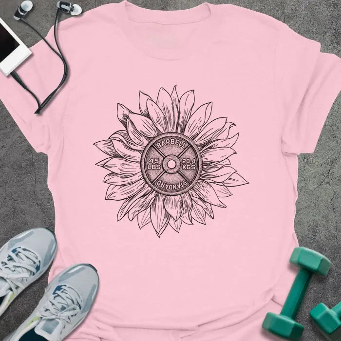 T-Shirt Light Pink / S Plate Sunflower T-Shirt