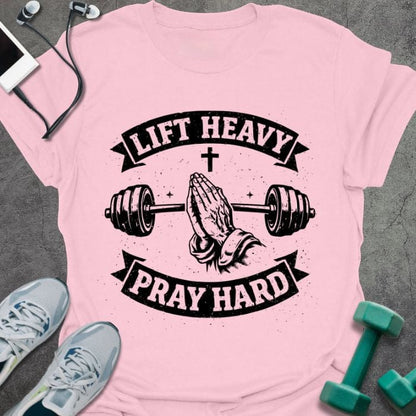 T-Shirt Light Pink / S Pray Hard T-Shirt