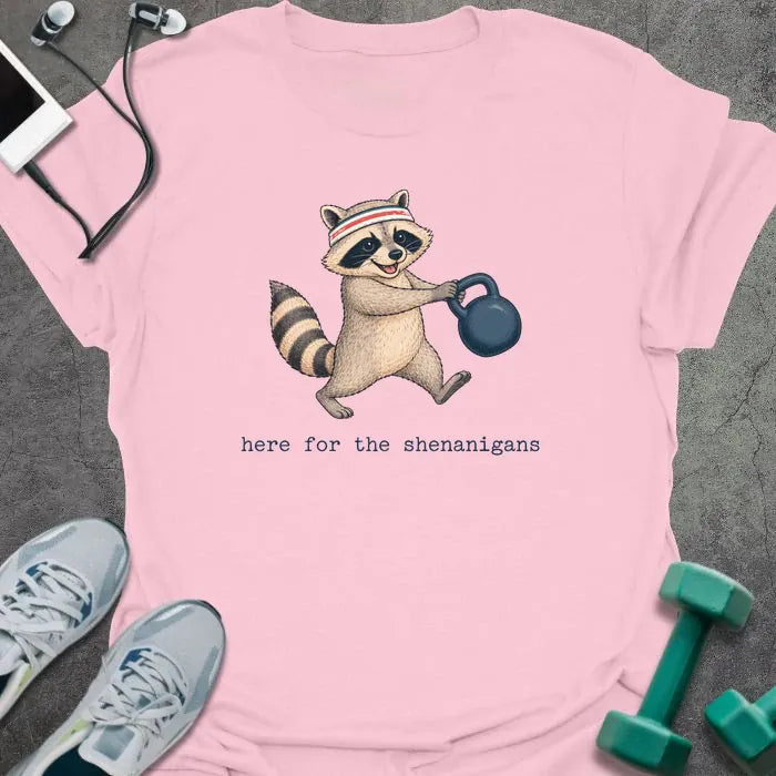 T-Shirt Light Pink / S Raccoon Shenanigans T-Shirt