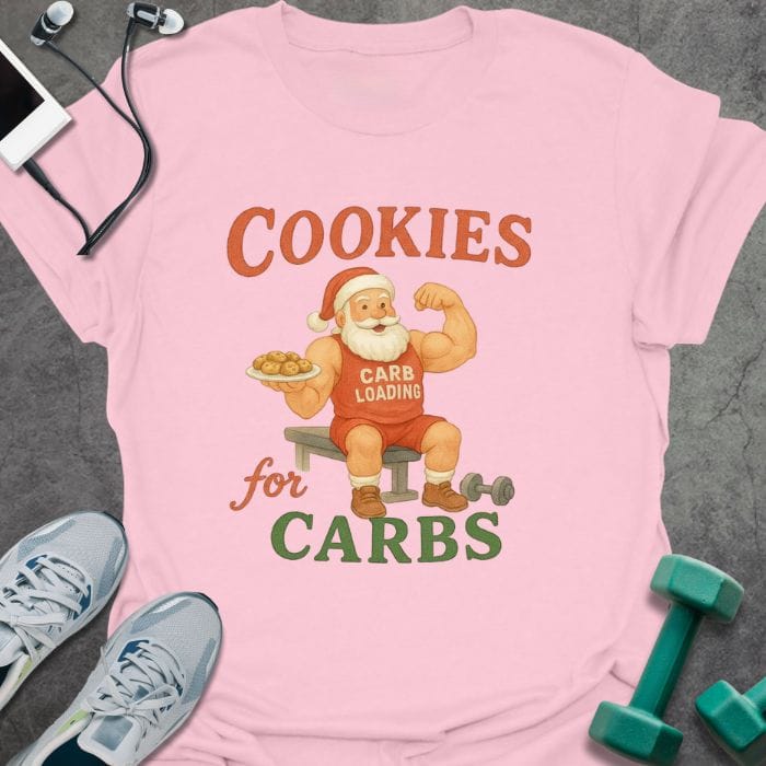 T-Shirt Light Pink / S Santa Cookies T-Shirt