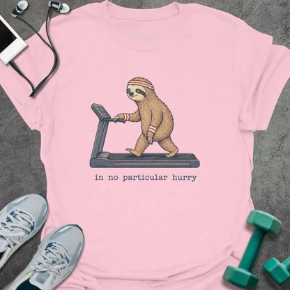 T-Shirt Light Pink / S Sloth Treadmill T-Shirt